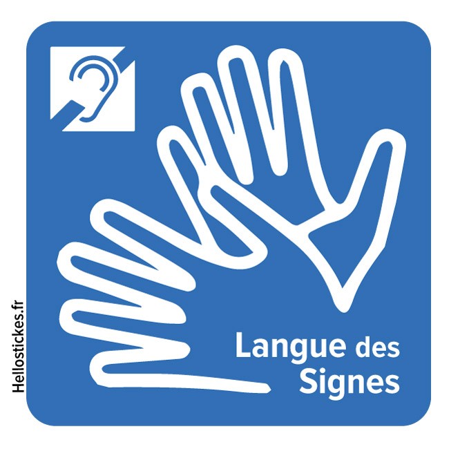 Logo langue des signes françaie