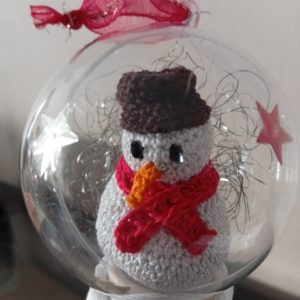 Petite boule Père-Noël personnalisée